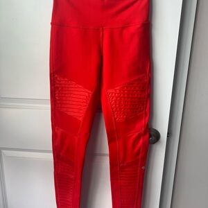 ALO Yoga Bright Red Leggings